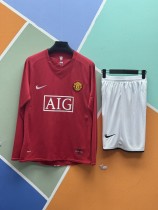 2007/08 Manchester United Home Long Sleeve Kit