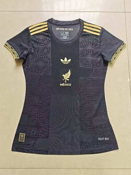 Mexico de Oro Black/Gold Replica Jersey (Women's)
