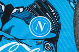 2025/26 SSC Napoli Cyborg Electric Blue Sleeveless Training Set