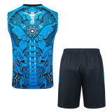 2025/26 SSC Napoli Cyborg Electric Blue Sleeveless Training Set
