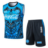 2025/26 SSC Napoli Cyborg Electric Blue Sleeveless Training Set