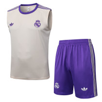 2025/26 Real Madrid CF Sleeveless Training Vest & Shorts Set