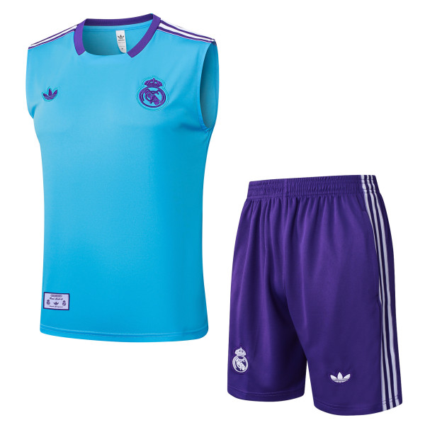 2025/26 Real Madrid CF Sleeveless Training Vest & Shorts Set