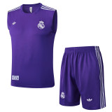 2025/26 Real Madrid CF Sleeveless Training Vest & Shorts Set