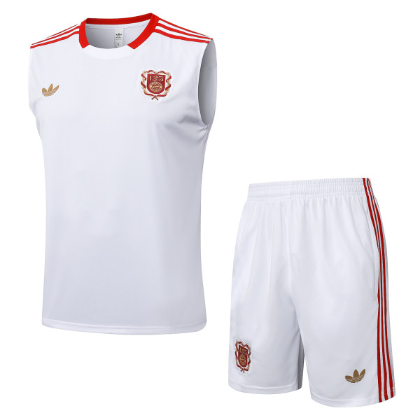 2025/26 FC Bayern Munchen 125th Anniversary Sleeveless Training Vest & Shorts Set