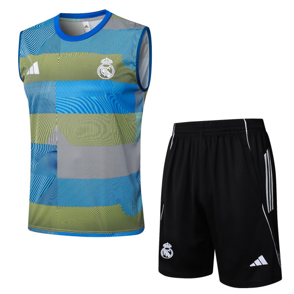 2025/26 Real Madrid CF Sleeveless Training Vest & Shorts Set