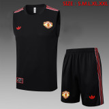 2025/26 Manchester United Sleeveless Training Vest & Shorts Set