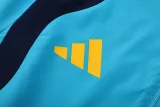 2025-26 Mens Spain Lake blue Hoodie Jacket Tracksuit
