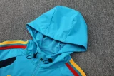 2025-26 Mens Spain Lake blue Hoodie Jacket Tracksuit