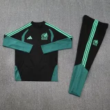 2026-27 Mens Mexico Black Half Pull Tracksuit