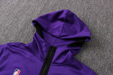 2021-22 Mens  Lakers Purple  Hoodie Jacket Tracksuit H0076#