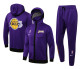 2021-22 Mens  Lakers Purple  Hoodie Jacket Tracksuit H0076#