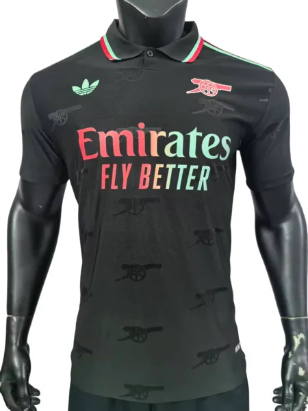 2026-27 Mens  Arsenal black polo Player Version Soccer Jersey
