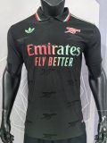 2026-27 Mens  Arsenal black polo Player Version Soccer Jersey