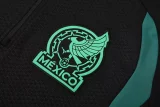 2026-27 Mens Mexico Black Half Pull Tracksuit