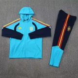 2025-26 Mens Spain Lake blue Hoodie Jacket Tracksuit