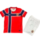 2026-27  Kids  Norway home Red  Soccer Jersey