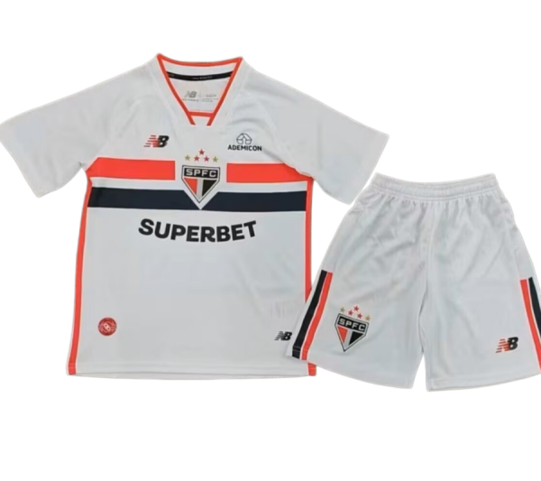 2026-27 Kids Sao Paulo home soccer jersey