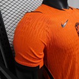 2026-27 Mens Netherlands home Player  orange soccer jersey