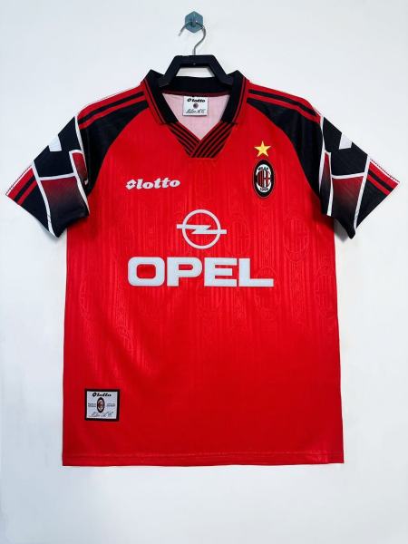 1997/98 Lotto AC Milan Serie A Home Kit