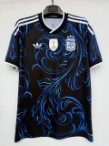 2026-27 Mens Argentina black away with FIFA World Champions 2022 Patch  Soccer Jersey