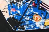 2026-27 Mens Manchester United Black blue Jacket Tracksuit #01
