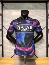 2026/27 Paris Saint-Germain (PSG) Special Edition Blue Pink Brushstroke Pre-Match Jersey
