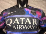 2026/27 Paris Saint-Germain (PSG) Special Edition Blue Pink Brushstroke Pre-Match Jersey