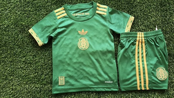 2025/26 Mexico National Team  Mexico de Oro  Special Edition Kids Kit