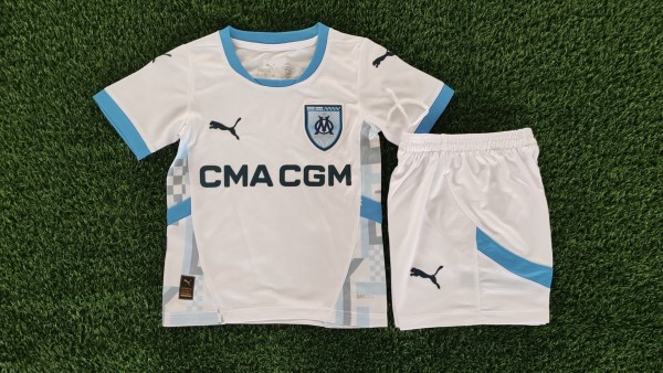 2025/26 Youth Olympique de Marseille Home Authentic Football Kit