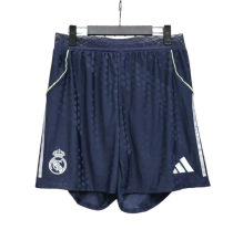 Mens Real Madrid  Player away blue  Shorts Pants  2025-26