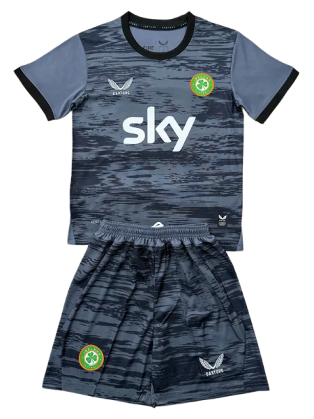 2026-27  Kids Ireland Gray Goalkeeper Soccer Jersey