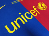 2008-09 Mens Barcelona home Long Sleeve Retro Soccer Jersey