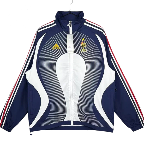 2006-2007 France Royal blue Retro Windbreaker
