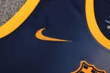 2025-26 Mens Barcelona Royal blue vest Training Short Suit