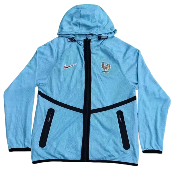 2026 World Cup France light blue Walkout Jacket (Hooded)