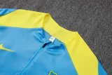 2025-26 Mens Barcelona Light blue Half Pull Tracksuit #B25156