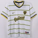 1999 Boca Juniors Away White Retro Soccer Jersey