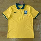 2026-27 Brazil Yellow Polo Short Sleeve soccer jersey