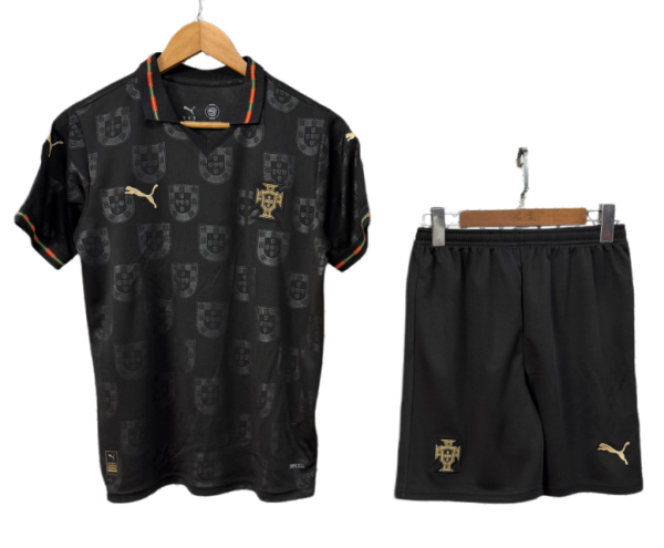 2025-26 Mens  Portugal black Training Short Suit