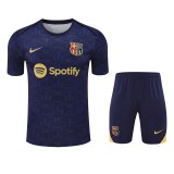 2025-26 Mens Barcelona  dark blue Training Short Suit