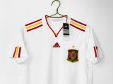 2011/12  Spain away white retro  Soccer Jersey