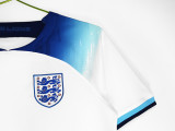 2022 England  Home  Retro white-blue Soccer Jersey