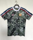 2026-27 Mens Manchester United Co-branded Edition grayish green Fans Soccer Jersey