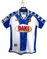 1999-00 Spain Home Retro blue white Soccer Jersey