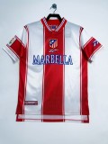 1999-00  Mens Atletico Madrid  home Retro  soccer jersey