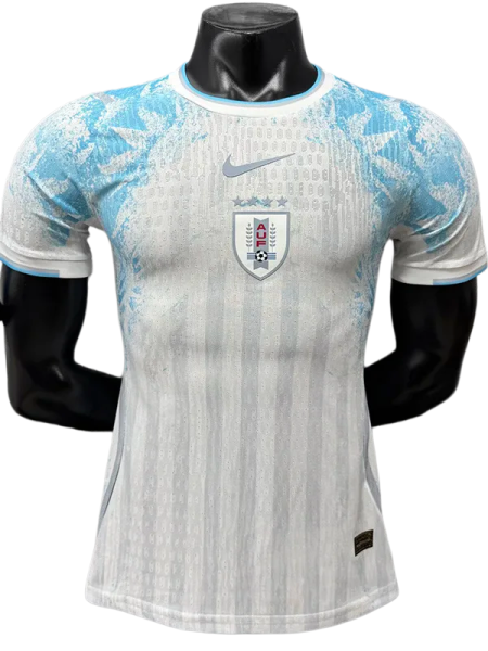 2026-27 Uruguay White Blue Special Edition Player Version Soccer Jersey