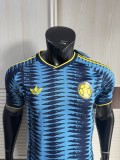 2026-27 Mens Colombia away blue  Player version soccer jersey