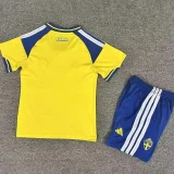 2026-27 Kids Sweden Home Fans Soccer Jersey