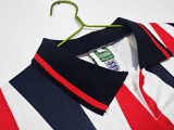 1992 Mens England home white Retro Soccer Jersey